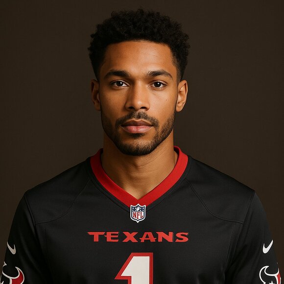 Houston Texans Nike NFL Jersey Stefon Diggs #1 Black – Size M - Picture 1 of 12